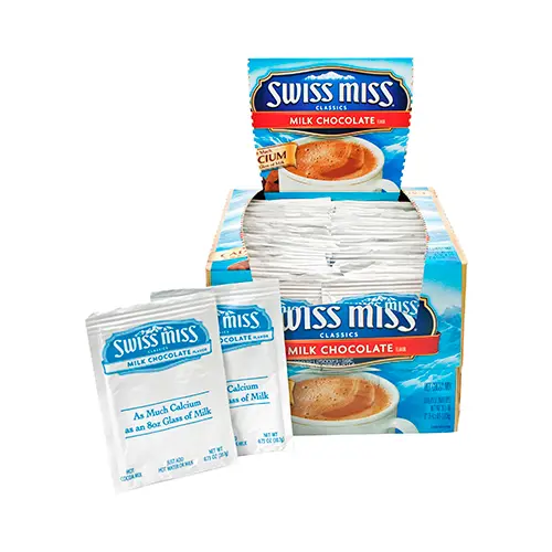 [3468] SWISS MISS - MEZCLA DE CHOCOLATE - 60 UNIDADES - 28 GR