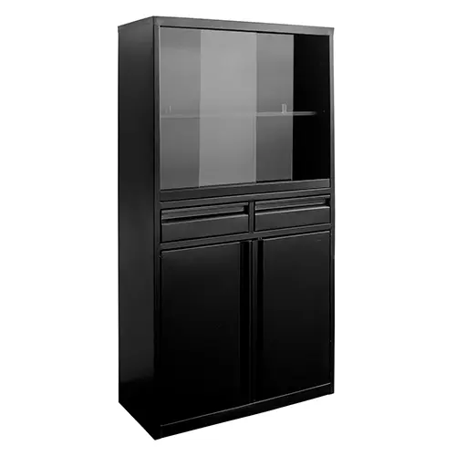 [STD1153N] VITRINA CLINICA CON VIDRIOS NEGRA