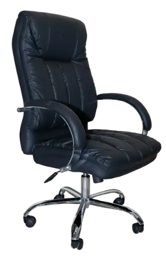 [DES0086HBL] SILLA PRESIDENTE NEGRA