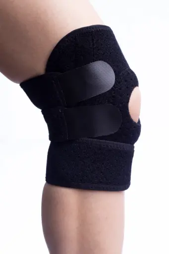 [MED022] SOPORTE DE RODILLA CON BISAGRA (ABIERTO VELCRO)