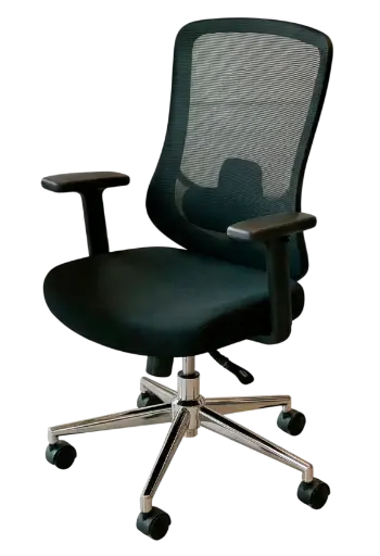 [2233B] SILLA EJECUTIVA NEGRA RESPALDO MESH